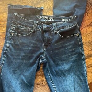 Bootcut dark wash jeans - stretchy